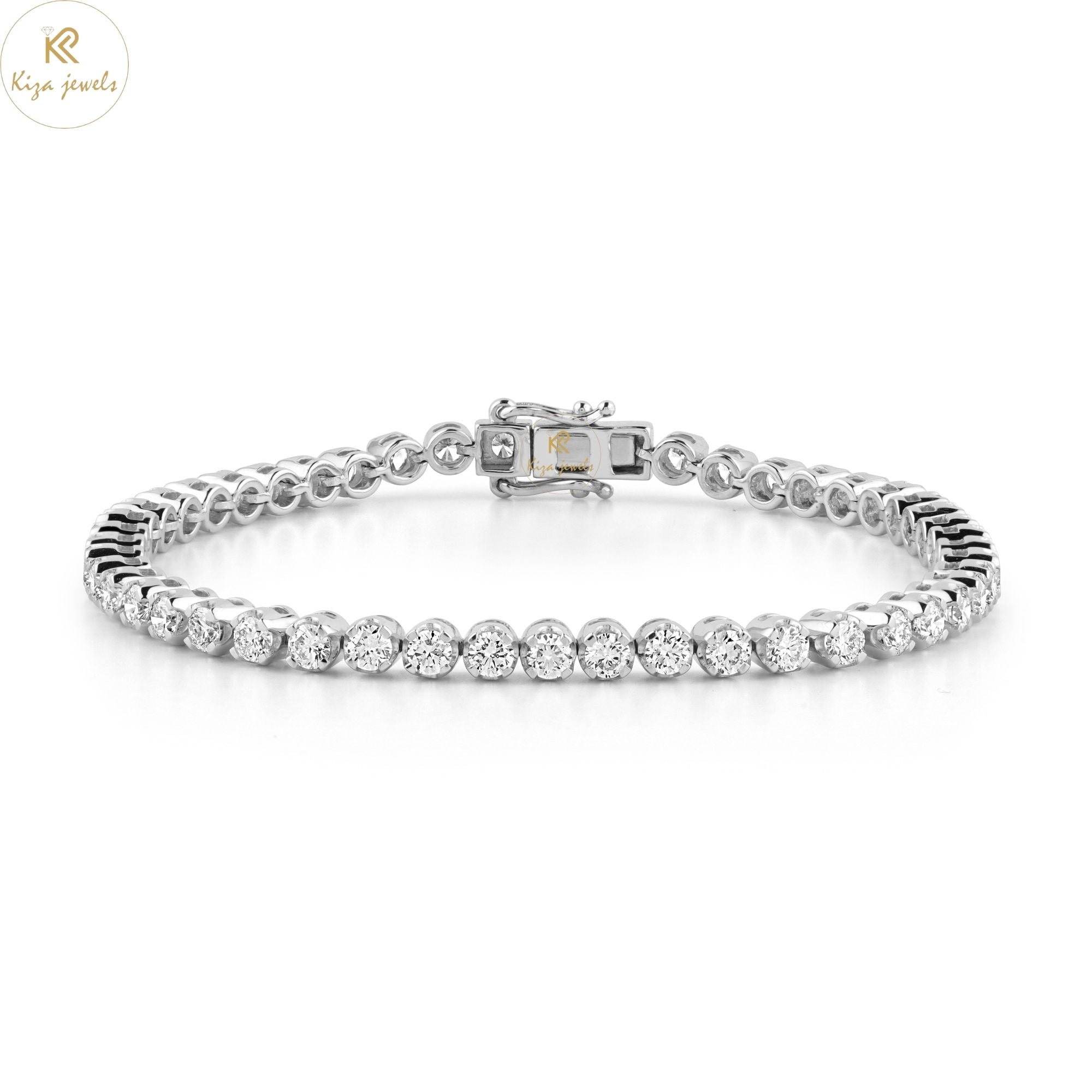 1.94 TDW Round Cut Diamond Tennis Bracelet