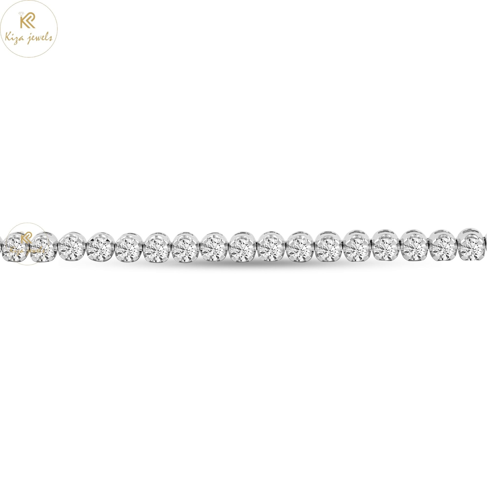 1.94 TDW Round Cut Diamond Tennis Bracelet