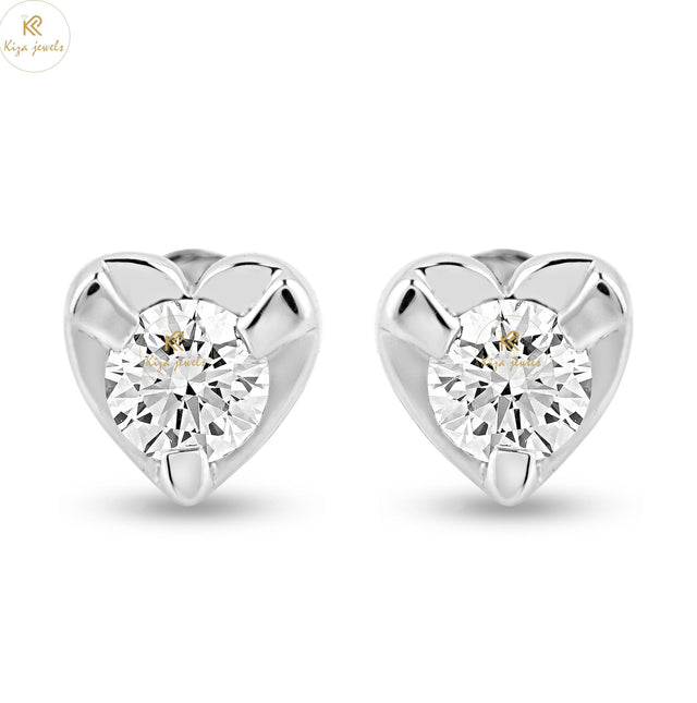 0.68 TDW Round Cut Diamond Stud Earring