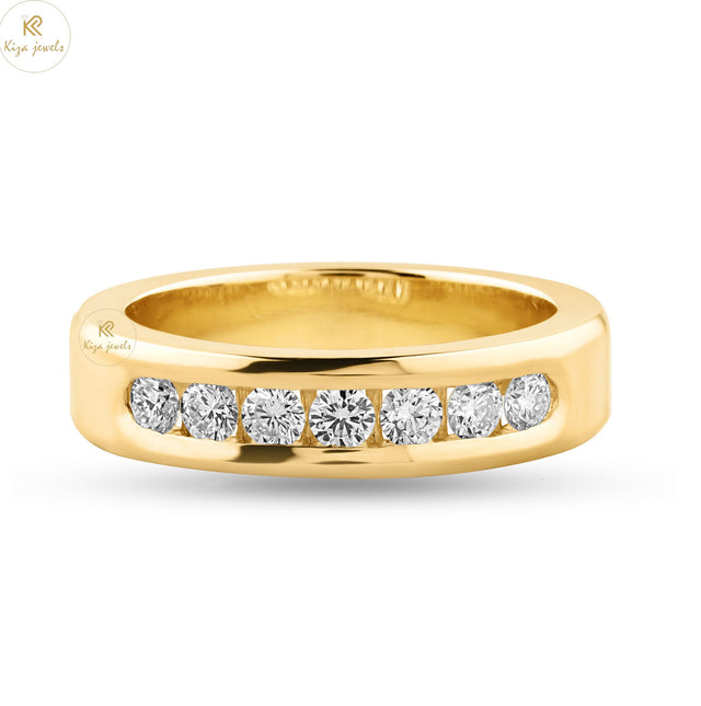 0.71 TDW Round Cut Women's Diamond Band Ring