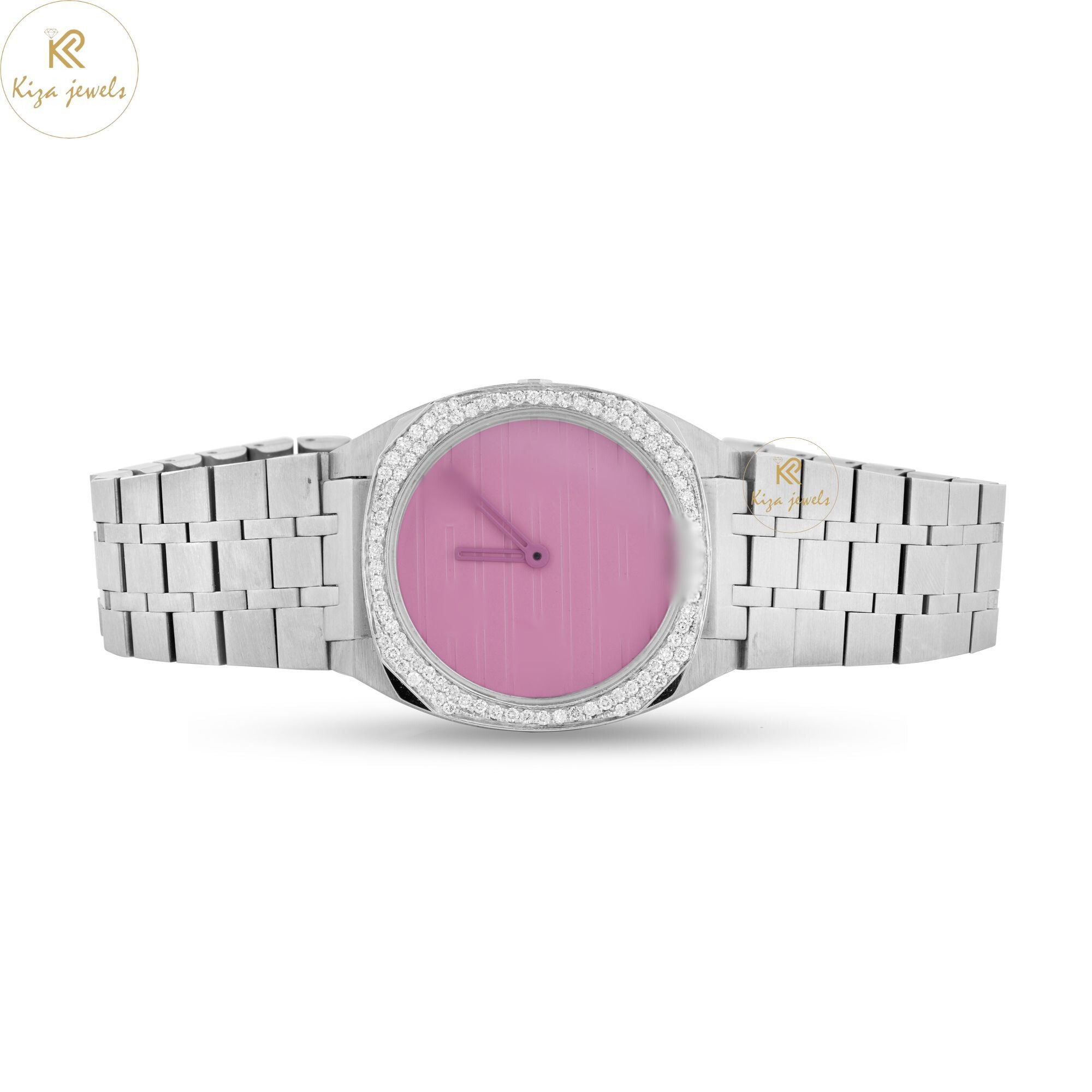 0.68 TDW Round Cut Women's Diamond Watch