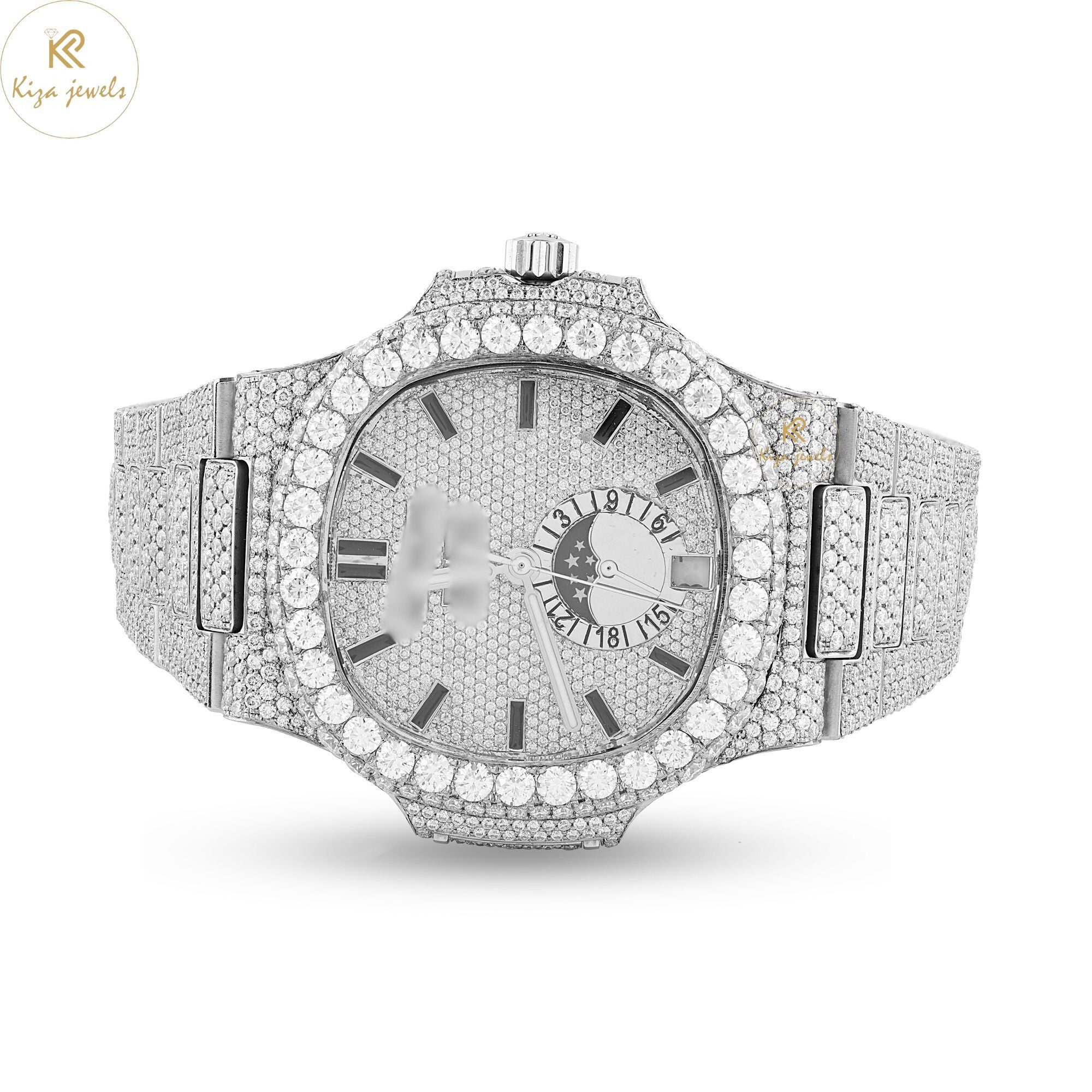 22.25 TDW Round Cut Men's Diamond Watch