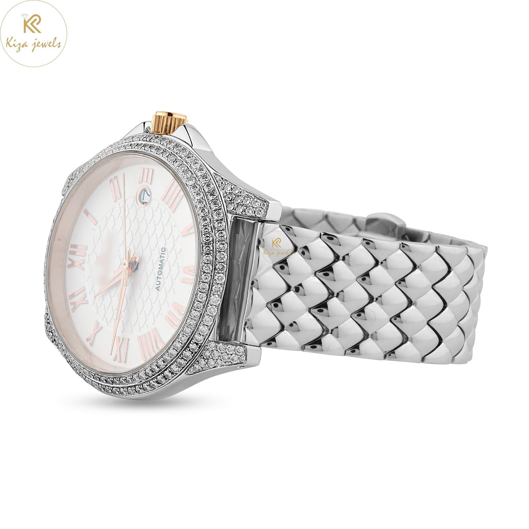 2.11 TDW Round Cut Women's Diamond Watch