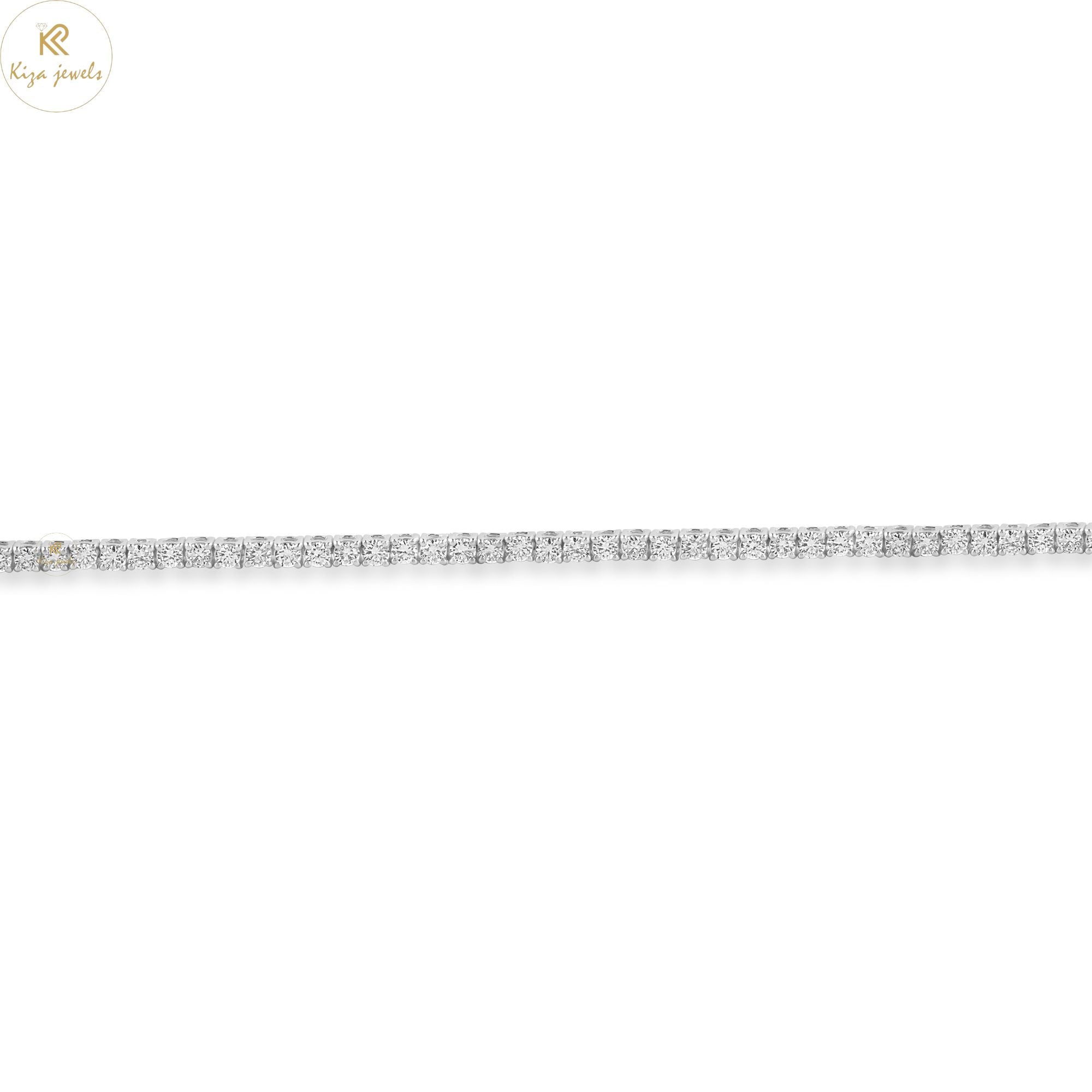 1.80 TDW Round Cut Diamond Tennis Bracelet