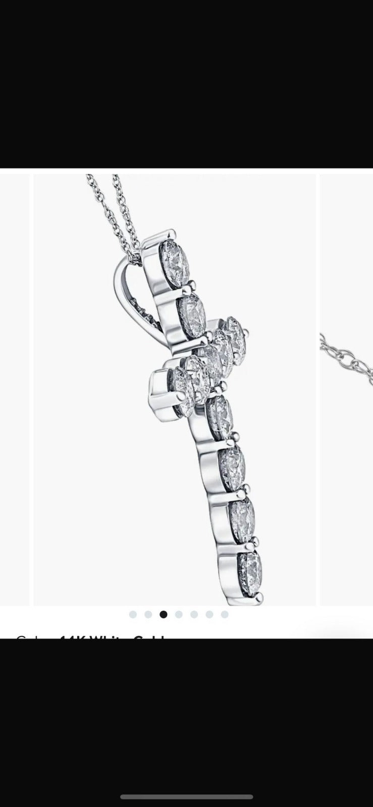 3.00ct TDW Round Cut Diamond Cross Pendant | Custom order