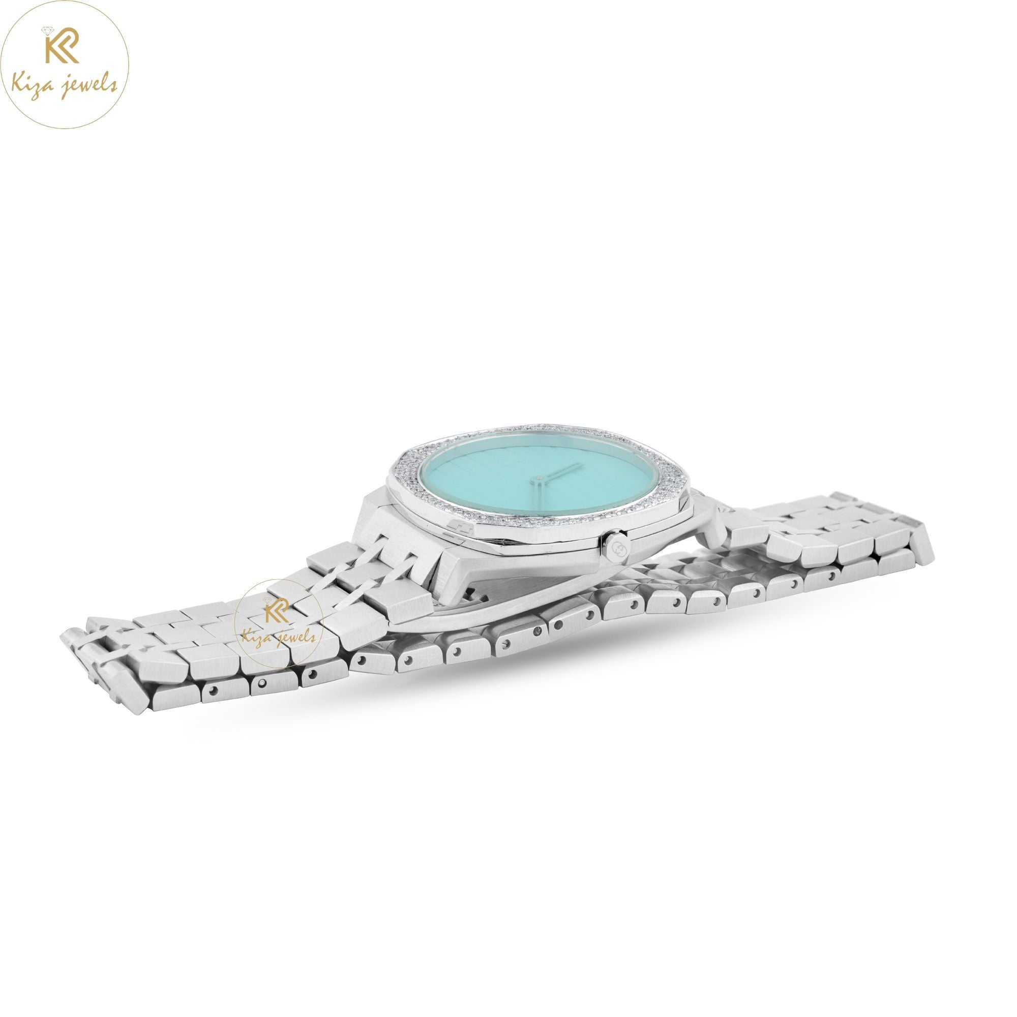 0.68 TDW Round Cut Men's Diamond Watch