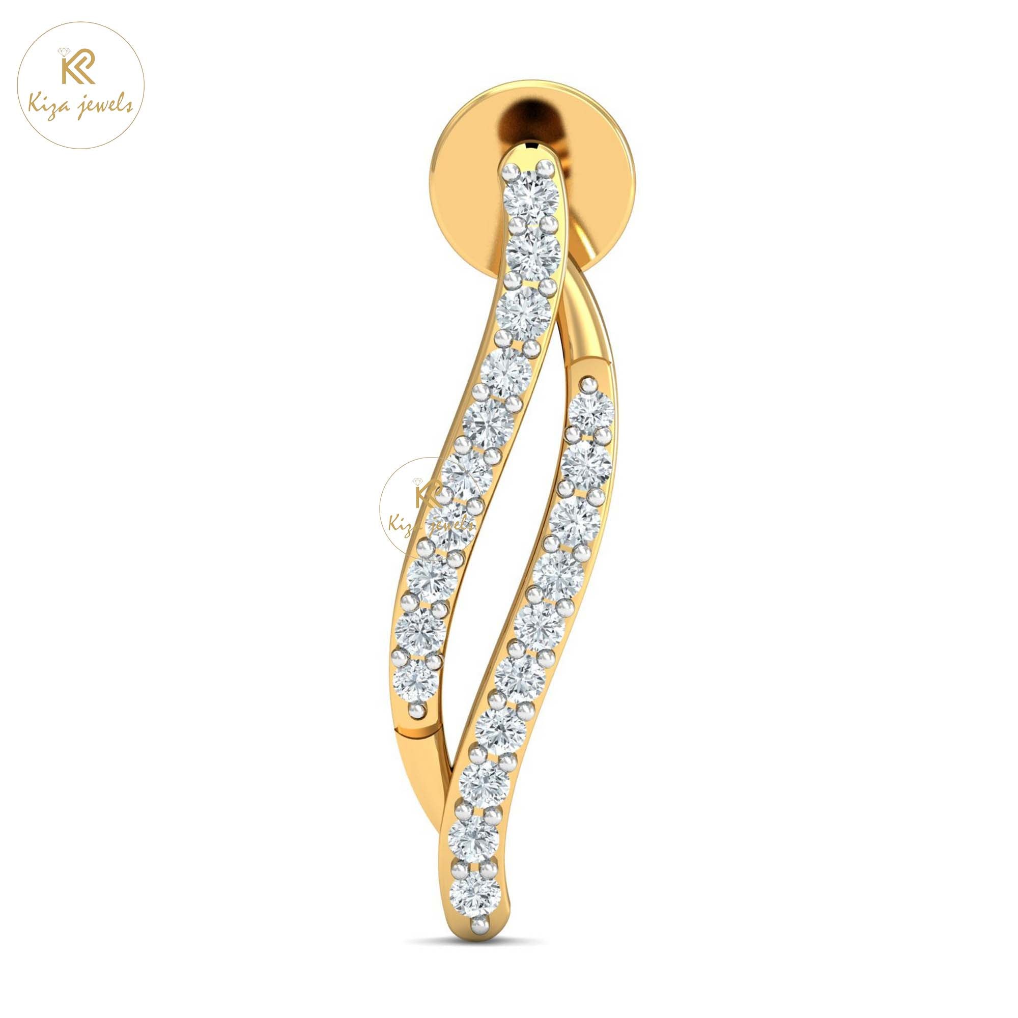 2.25 TDW Round Cut Diamond Yellow Gold Charm Necklace