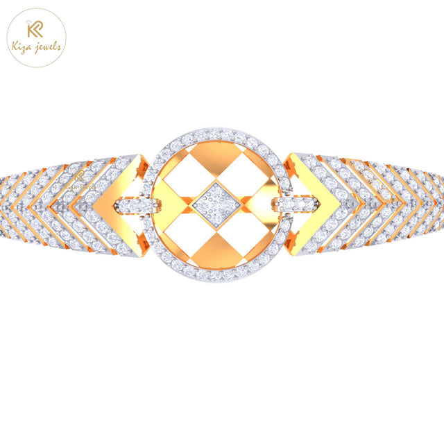 1.80 TDW Round Cut Diamond women's Bangle Bracelet