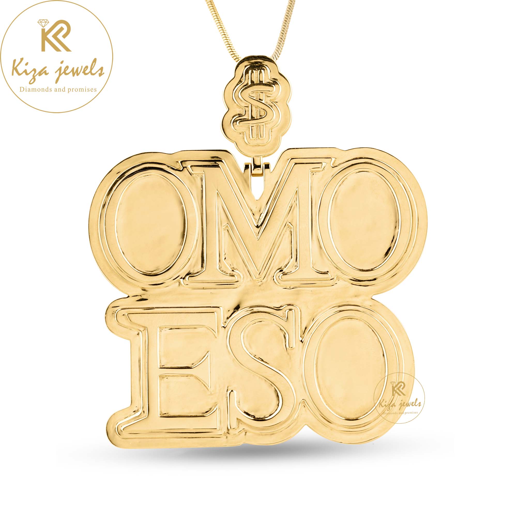 65.00 GM Yellow Gold Custom Pendant with letter