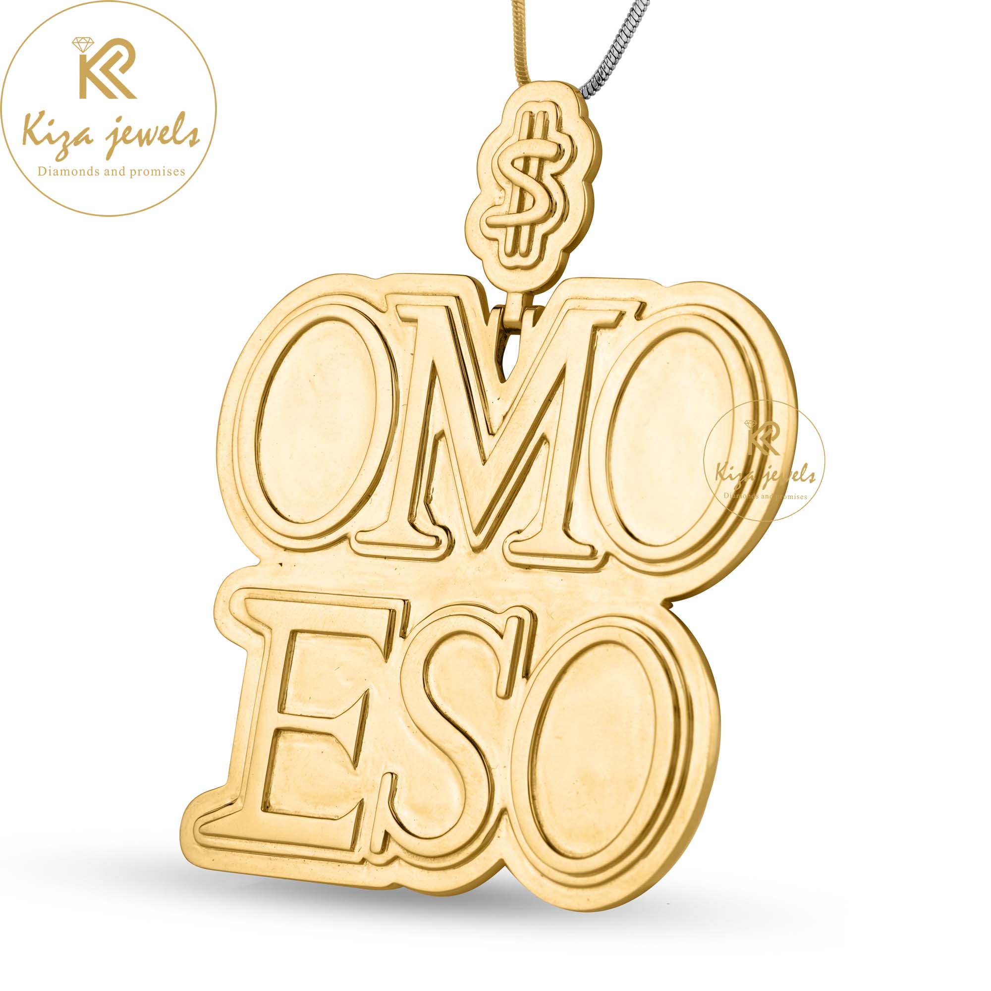 65.00 GM Yellow Gold Custom Pendant with letter