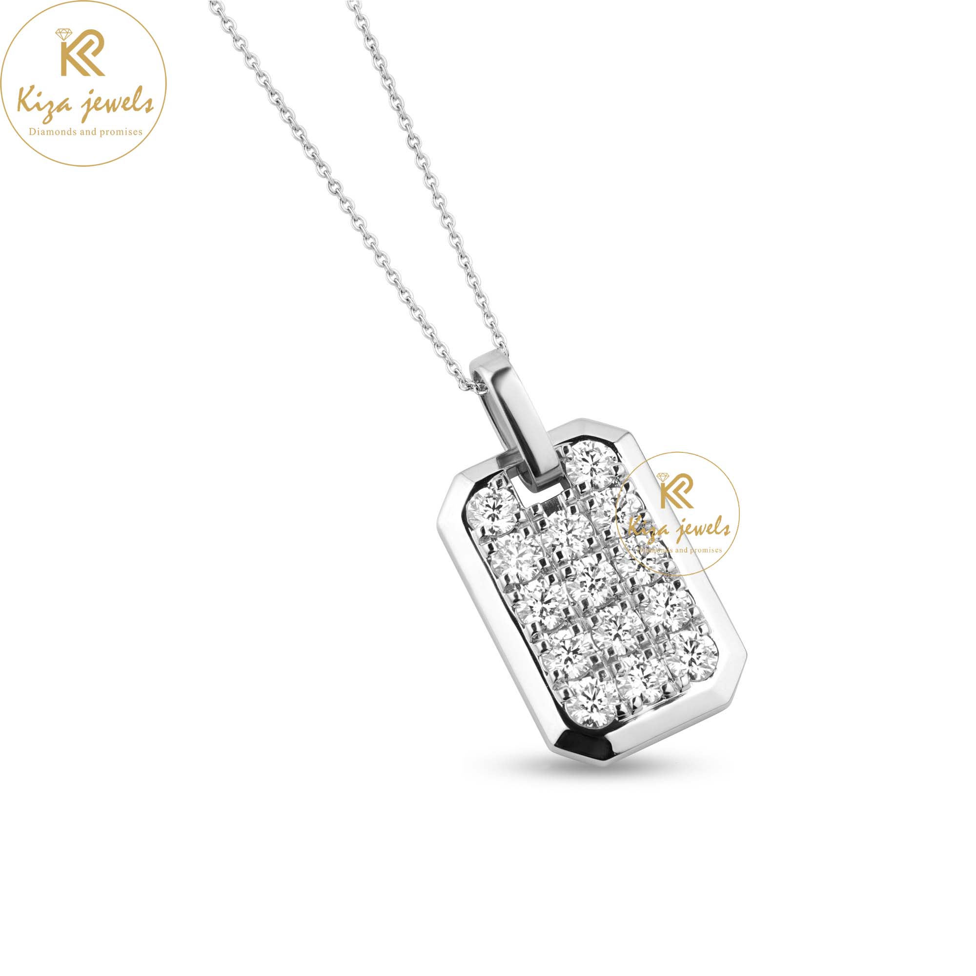 11.16 TDW Round Brilliant Cut Diamond Custom Pendant