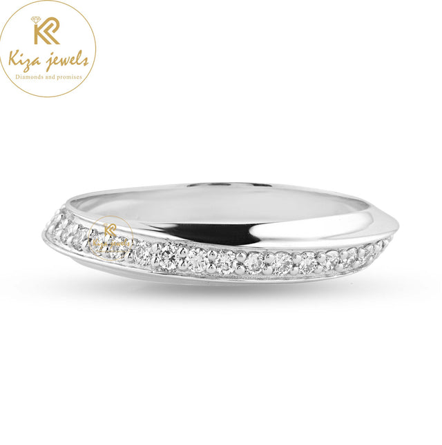 0.18 TDW Round Cut Women's Diamond Band Ring