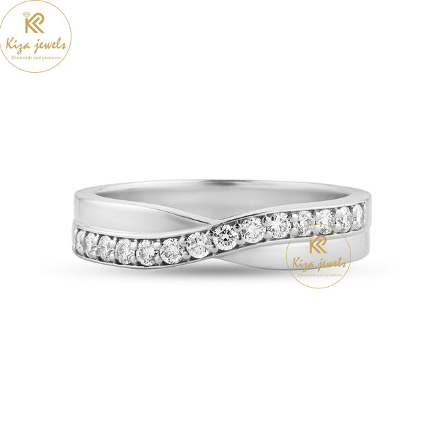 0.294 TDW Round Cut Women's Diamond Band Ring