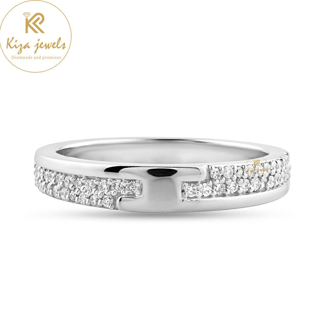 0.24 TDW Round Cut Women's Diamond Band Ring