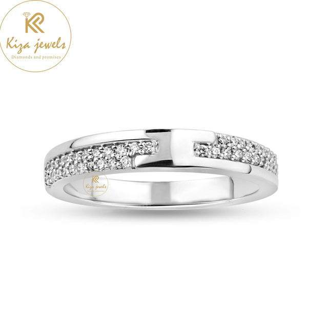 0.24 TDW Round Cut Women's Diamond Band Ring