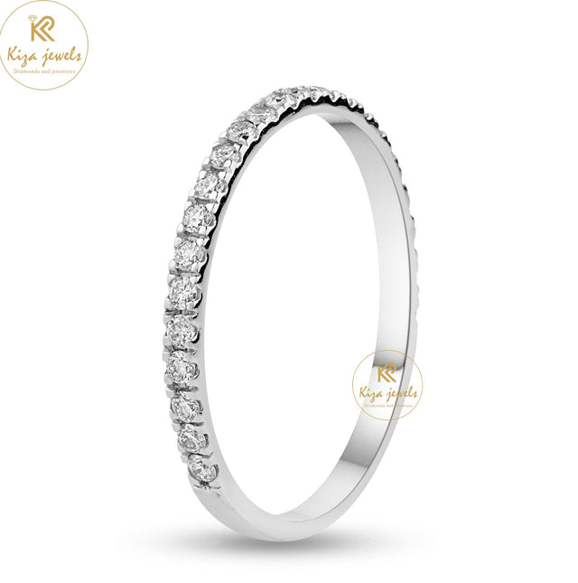 0.27 TDW Round Cut Women's Diamond Band Ring