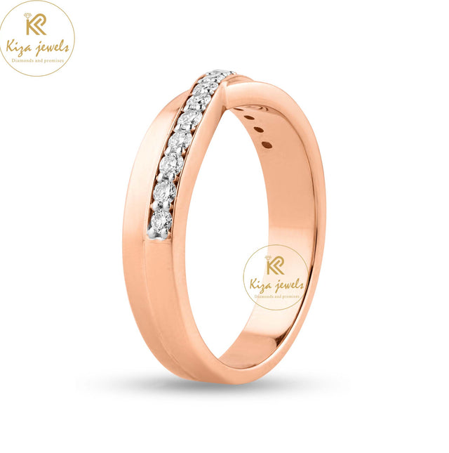 0.294 TDW Round Cut Diamond Women's Band Ring