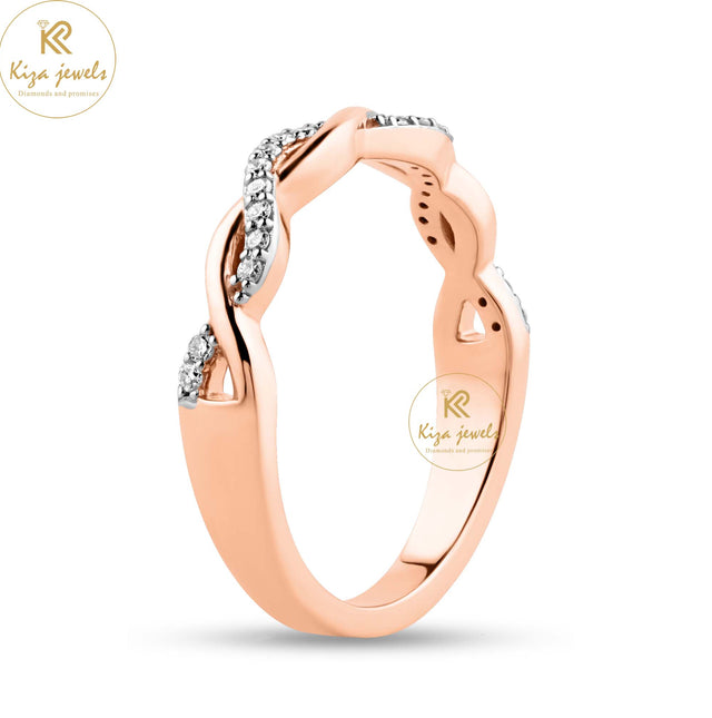 0.10 TDW Round Cut Women's Diamond Band Ring