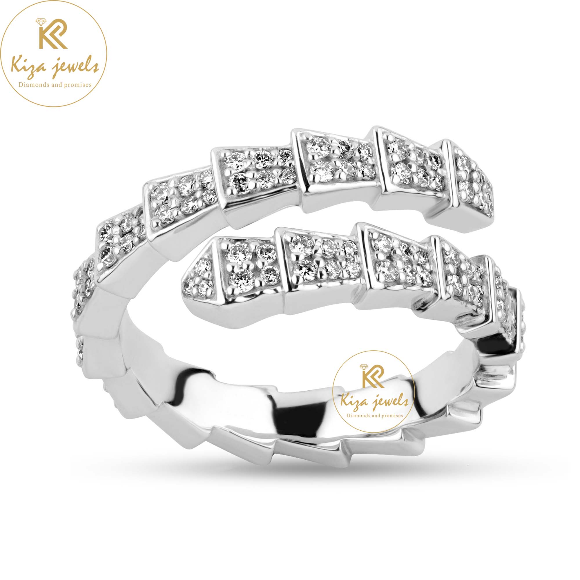 0.72 TDW Round Cut Women's Diamond Band Ring