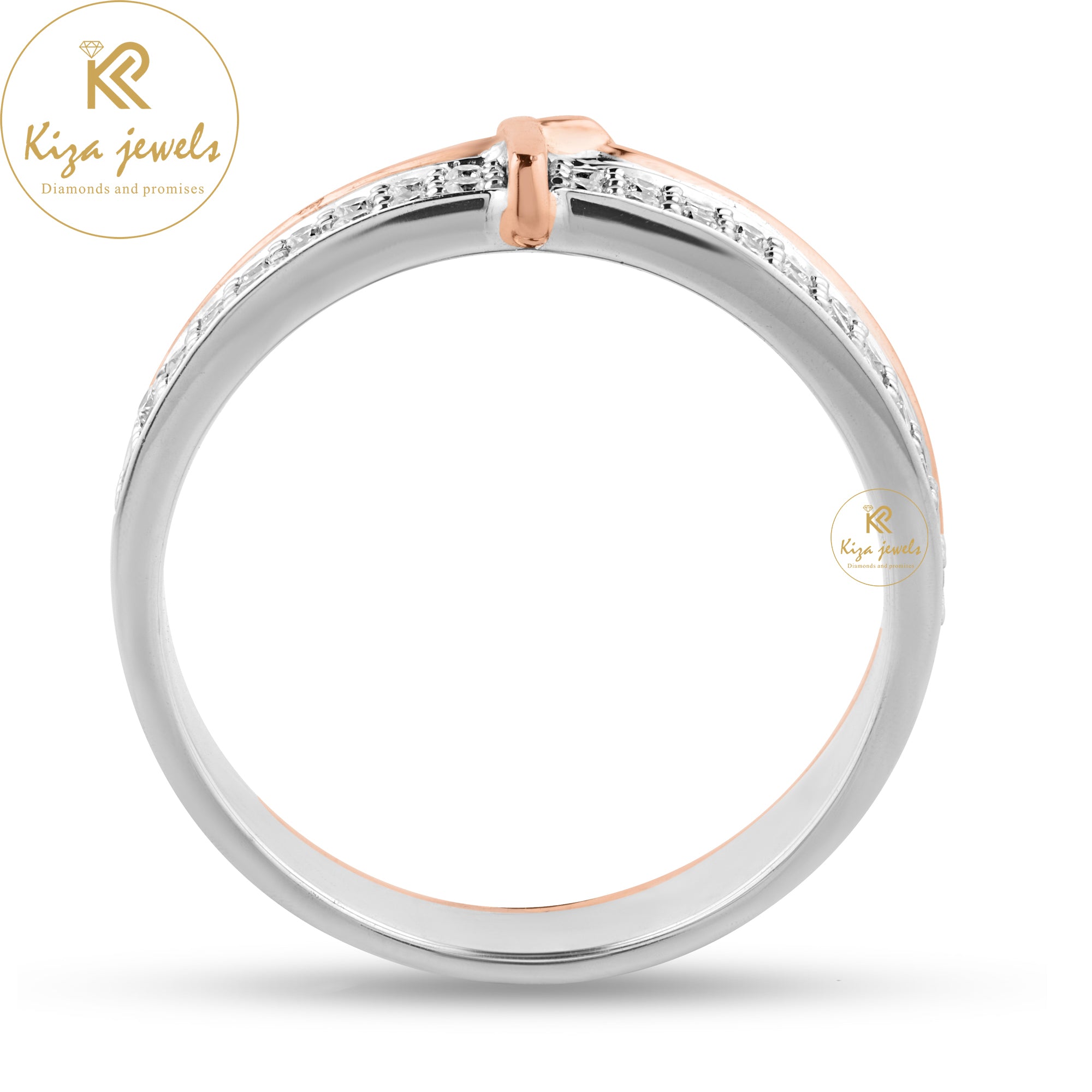 0.26 TDW Round Cut Women's Diamond Band Ring