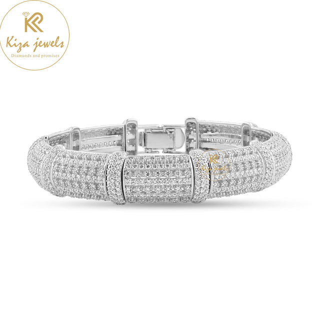 9.164 CT Round Cut Diamond Bangle Bracelet