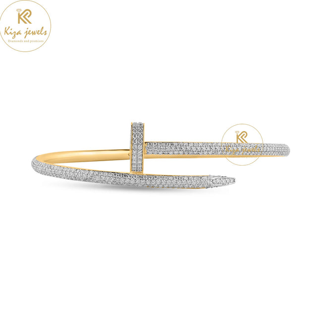 2.837 TDW Round Cut Diamond Bangle Bracelet