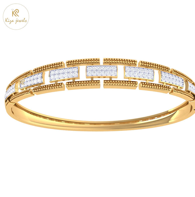 0.86 TDW Round Cut Diamond Bangle Bracelet