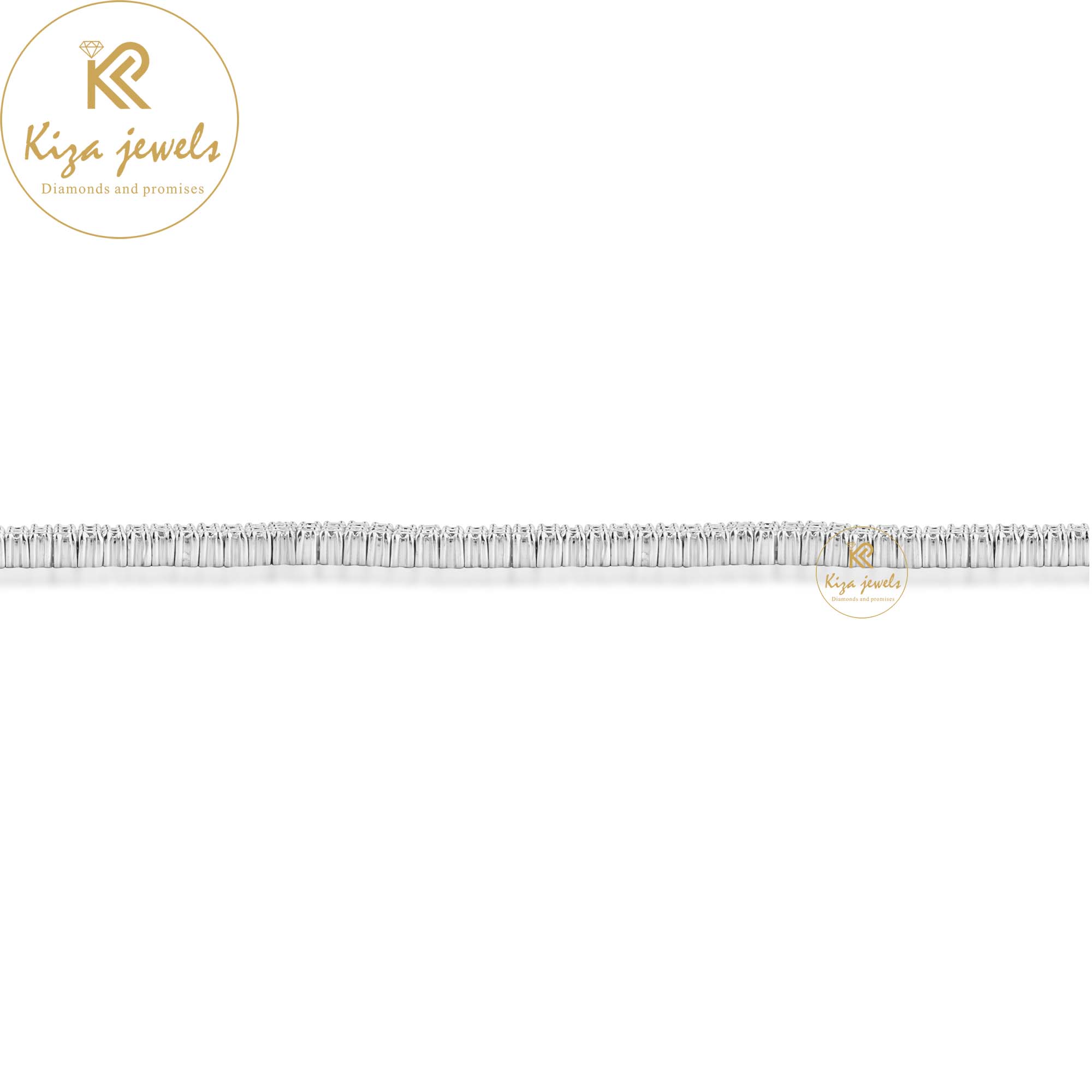 6.99 TDW Round Cut Diamond Slider Bracelet