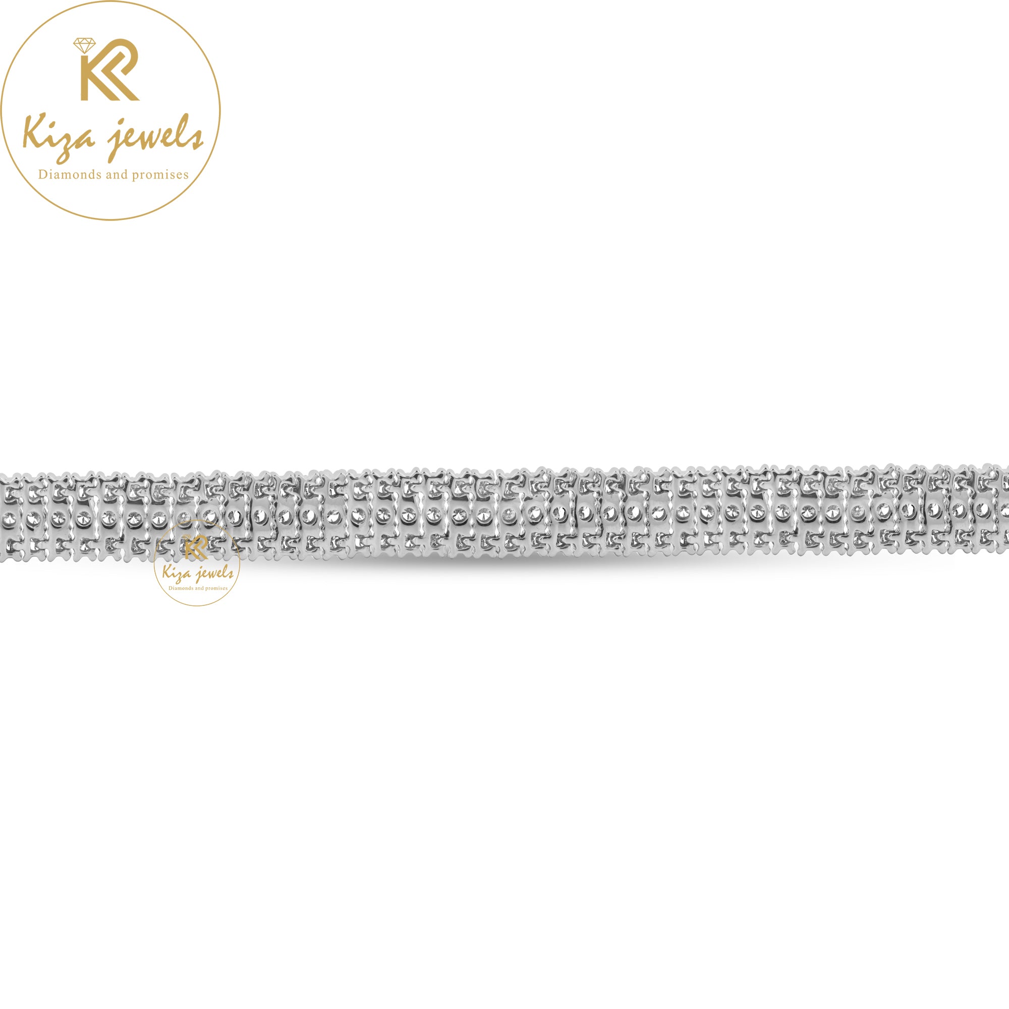 6.99 TDW Round Cut Diamond Slider Bracelet