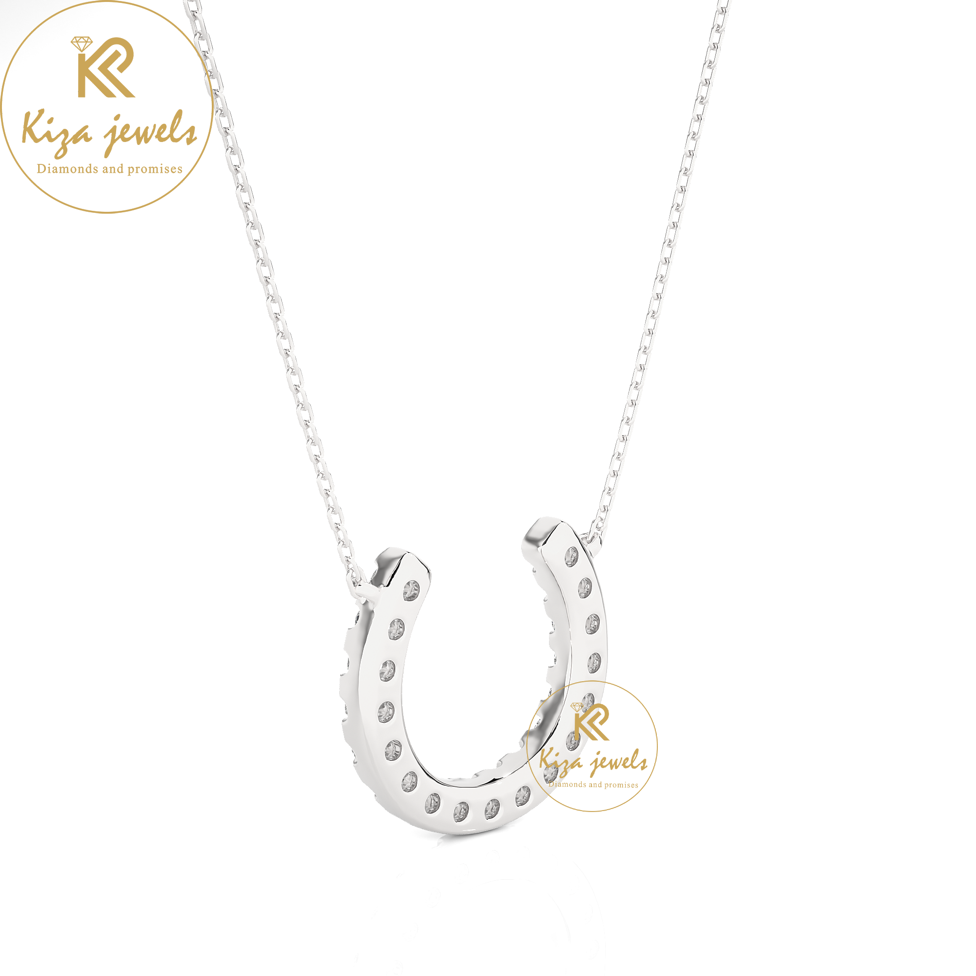 0.26 TDW Round Cut Diamond Custom Pendant With Chain