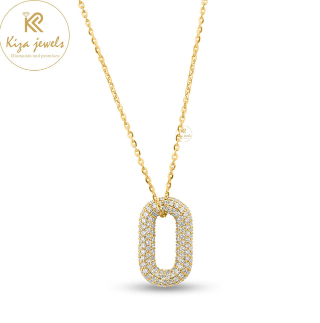 1.31 TDW Round Cut Diamond Custom Pendant