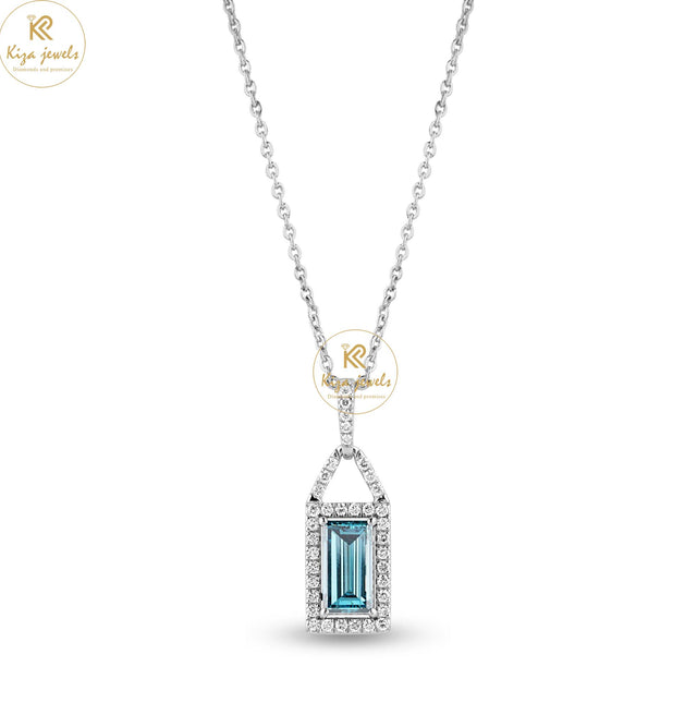 1.27 TDW F.B. Baguette & Round Cut Diamond Custom Pendant With Chain