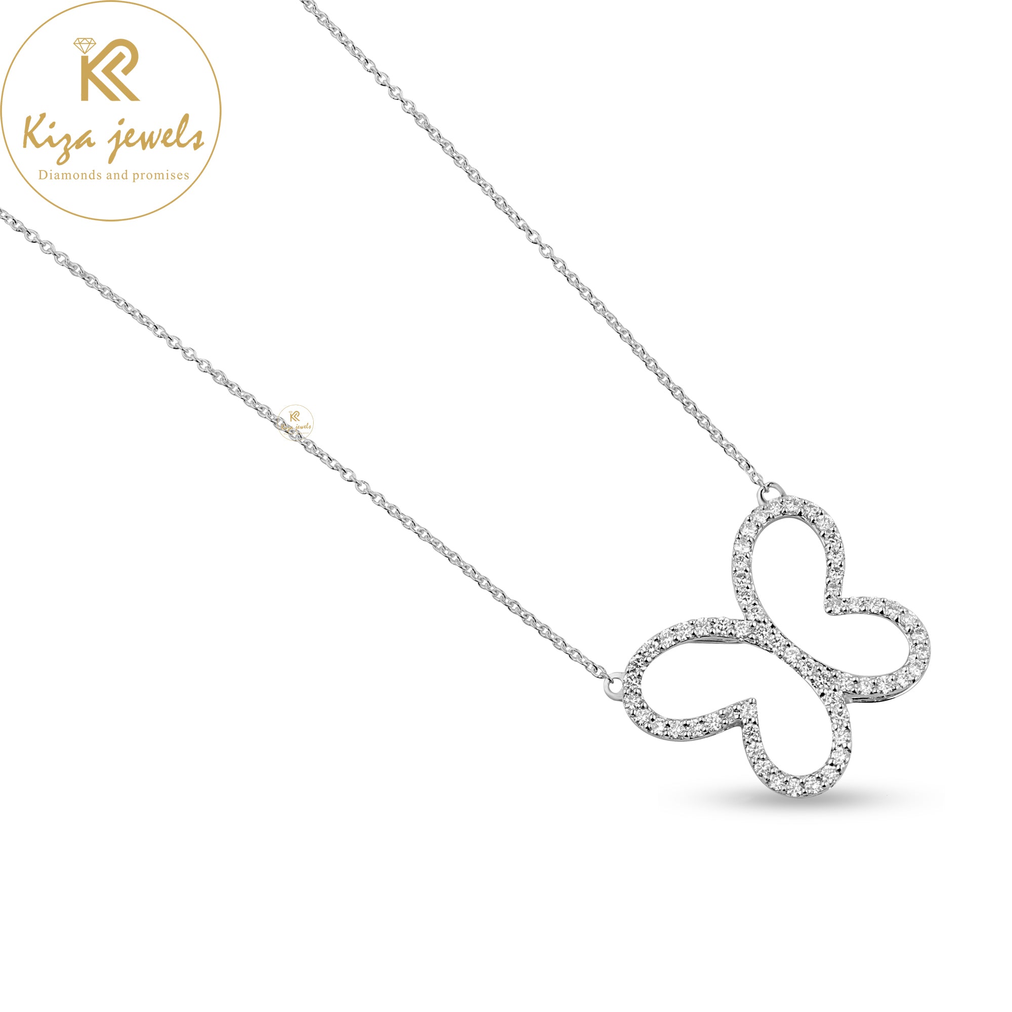 0.801 TDW Round Cut Diamond Custom Pendant