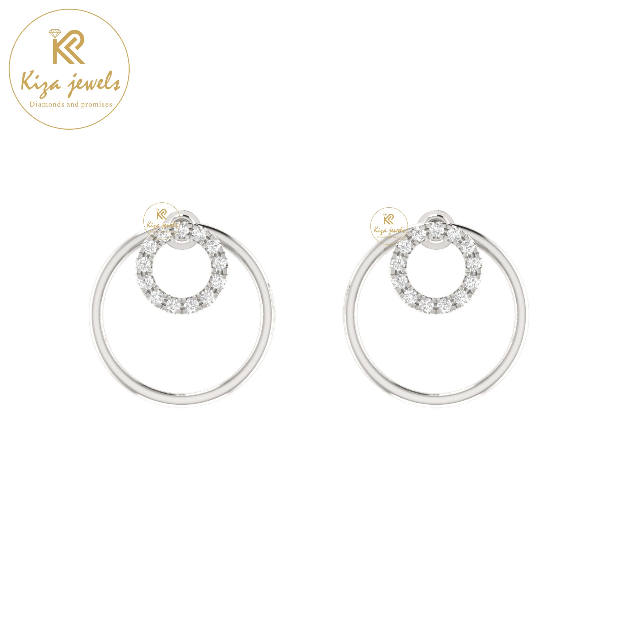 0.17 TDW Round Cut Diamond Women's Drop & Dangle Earring