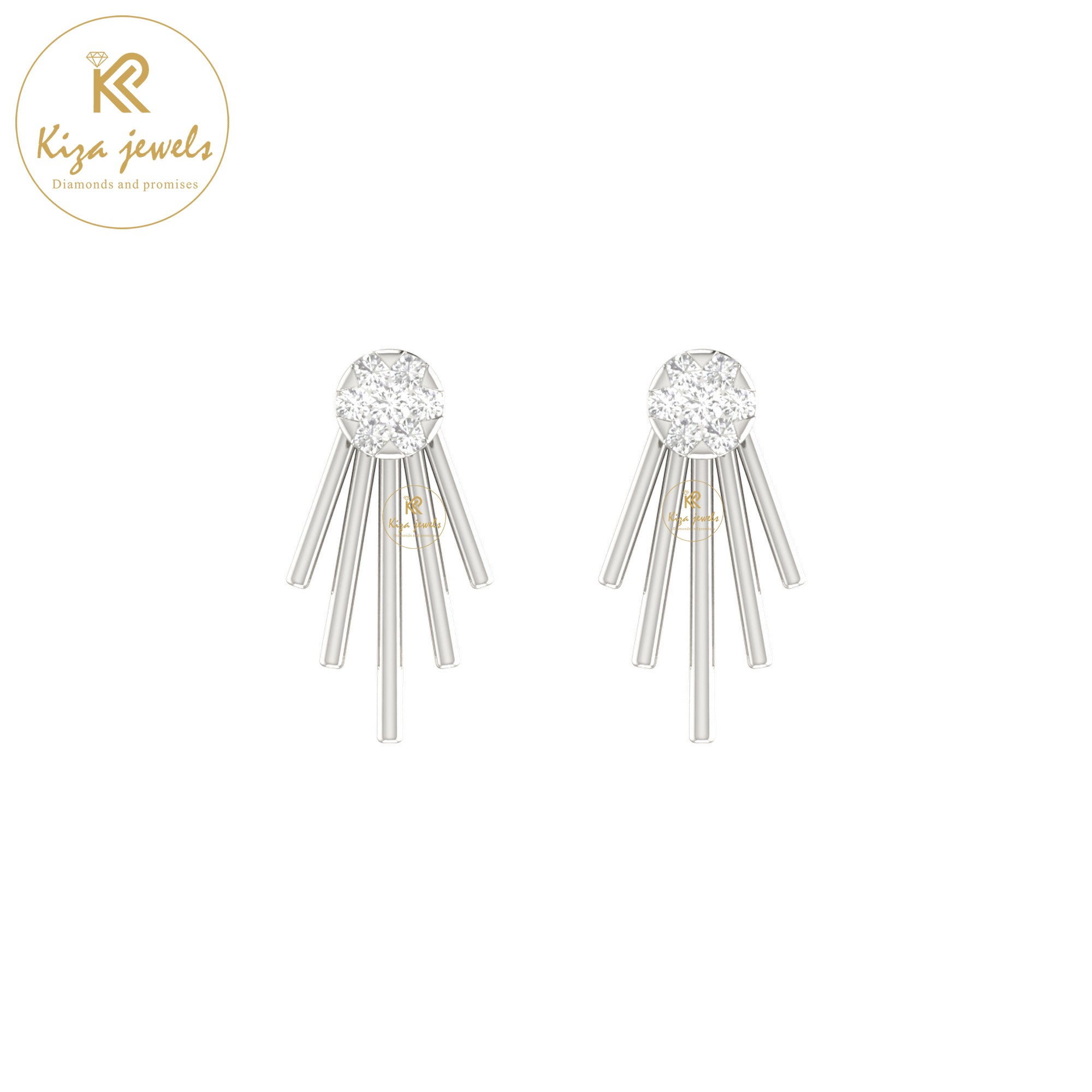 0.13 TDW Round Cut Diamond Stud Earring