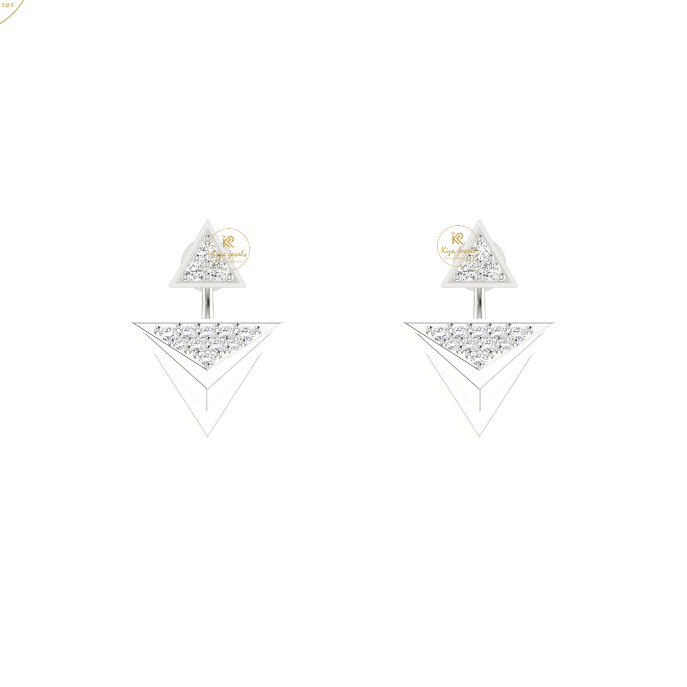 0.15 TDW Round Cut Diamond Women's stud Earring