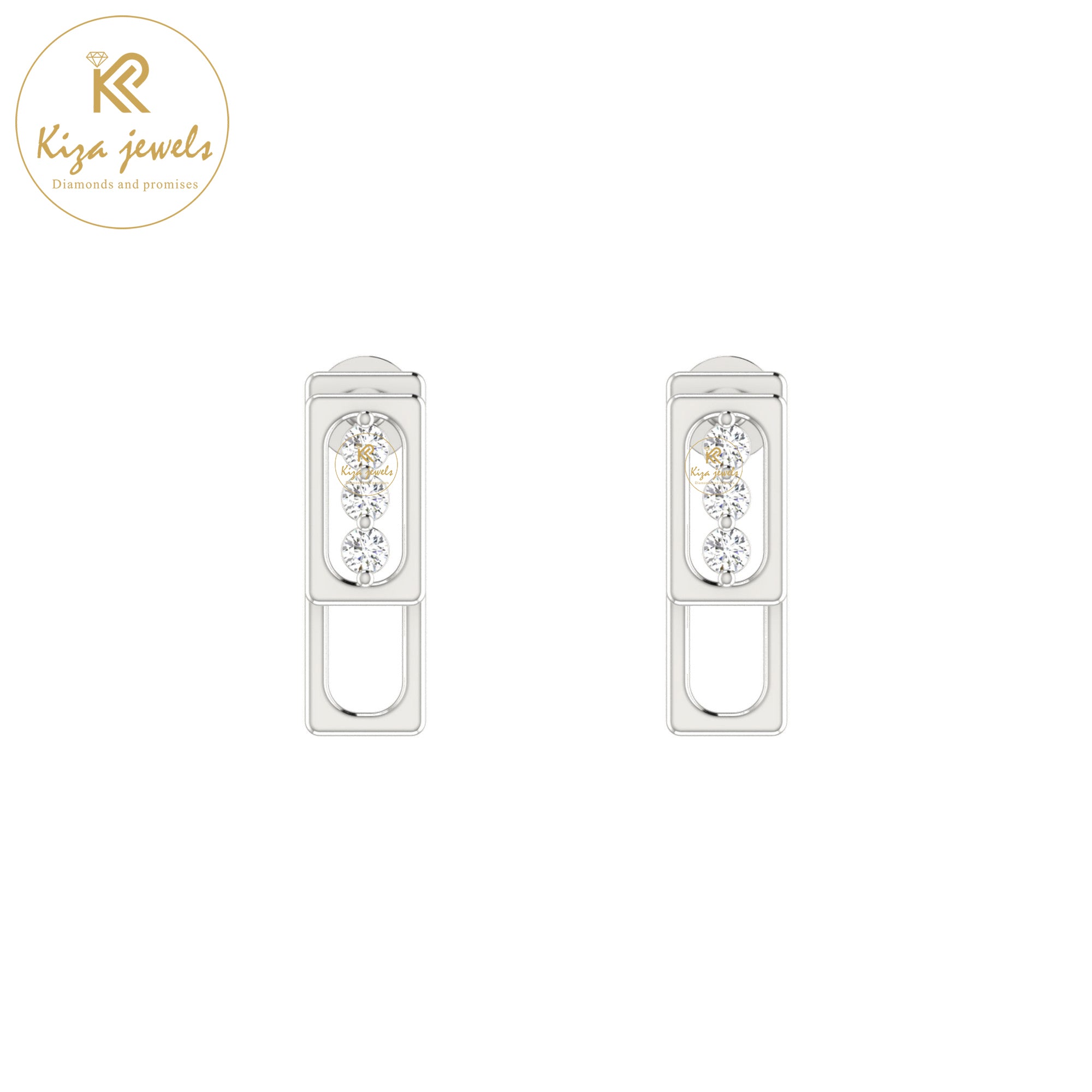 0.08 TDW Round Cut Diamond Women's Stud Earring