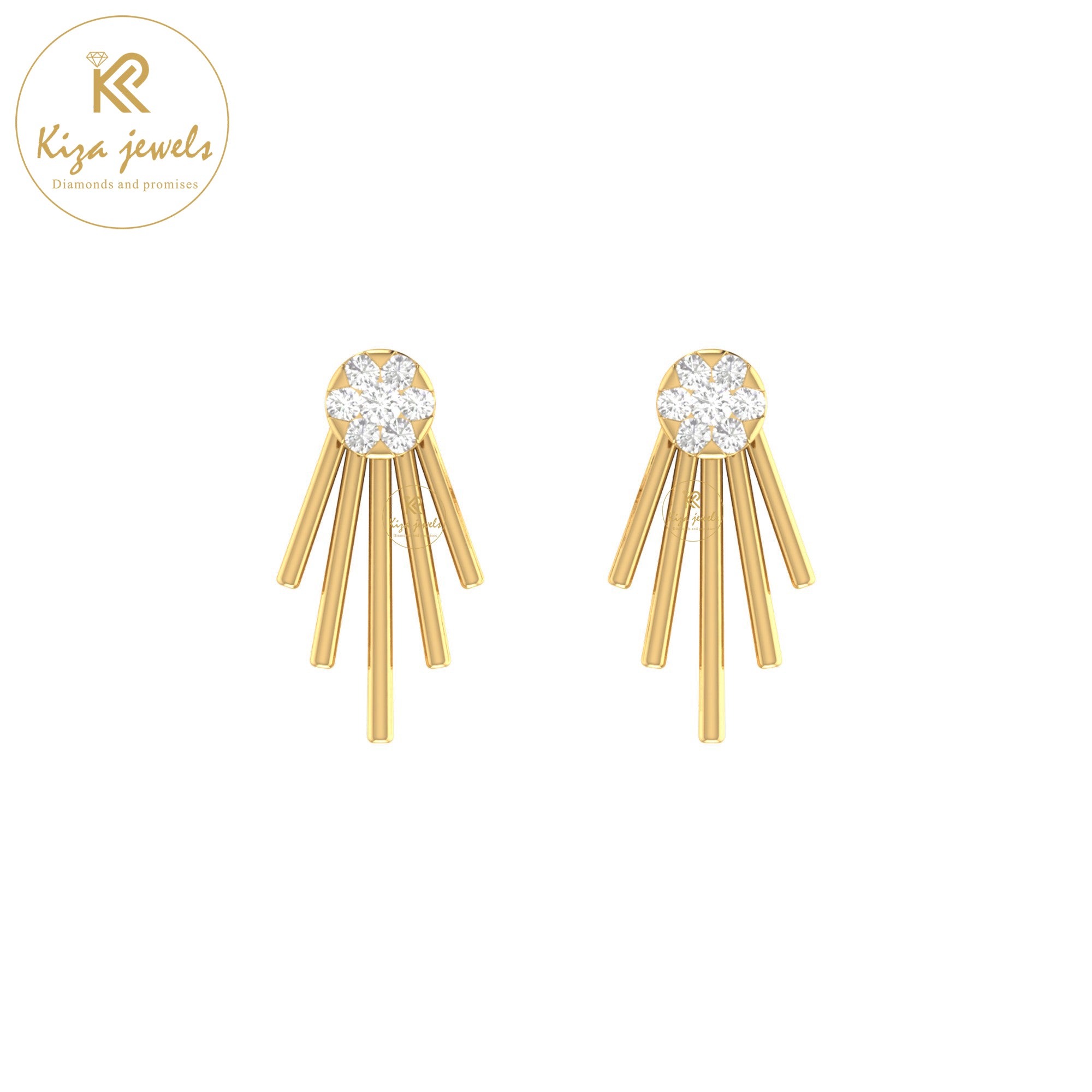 0.13 TDW Round Cut Diamond Stud Earring