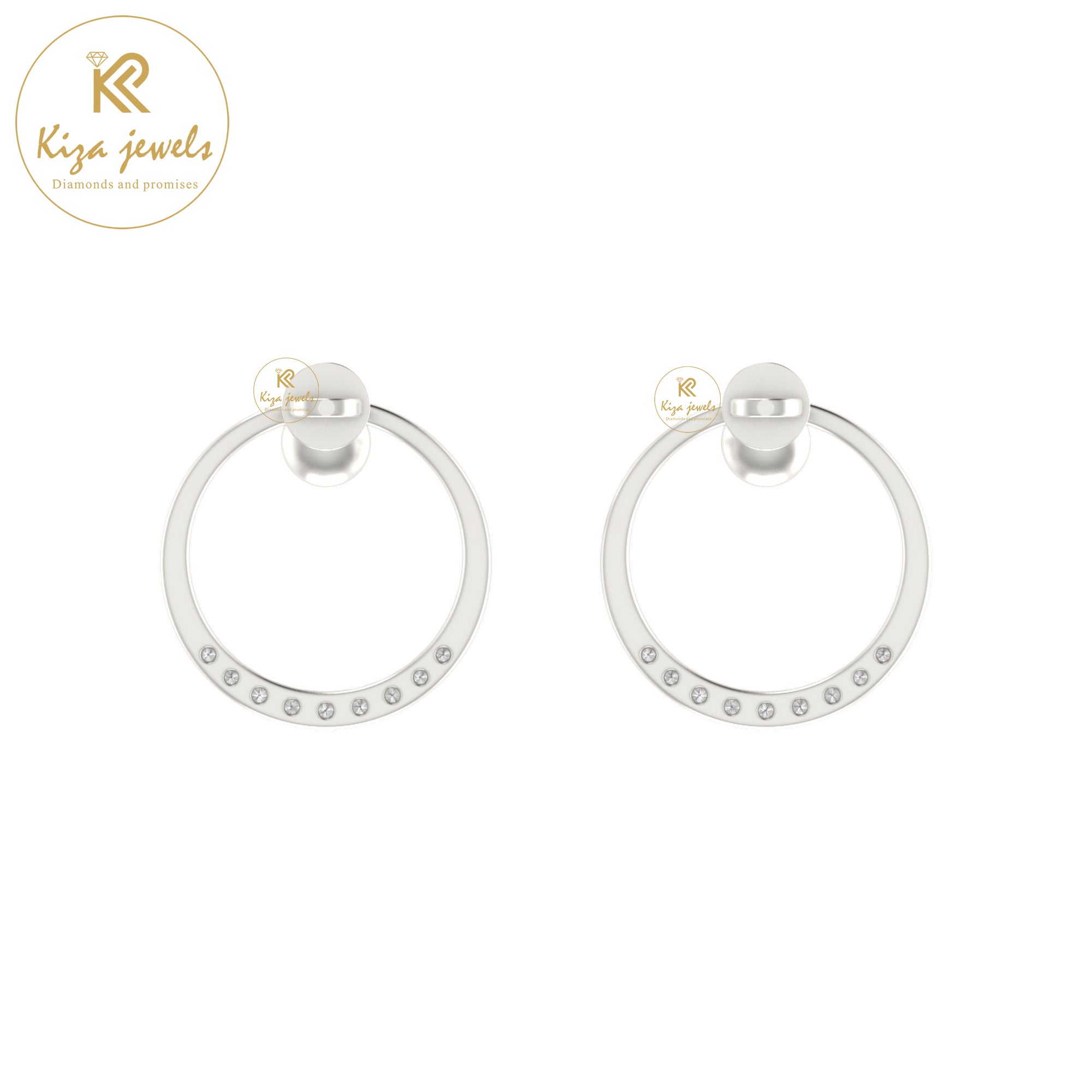 0.30 TDW Round Cut Diamond Women's Drop & Dangle Earring