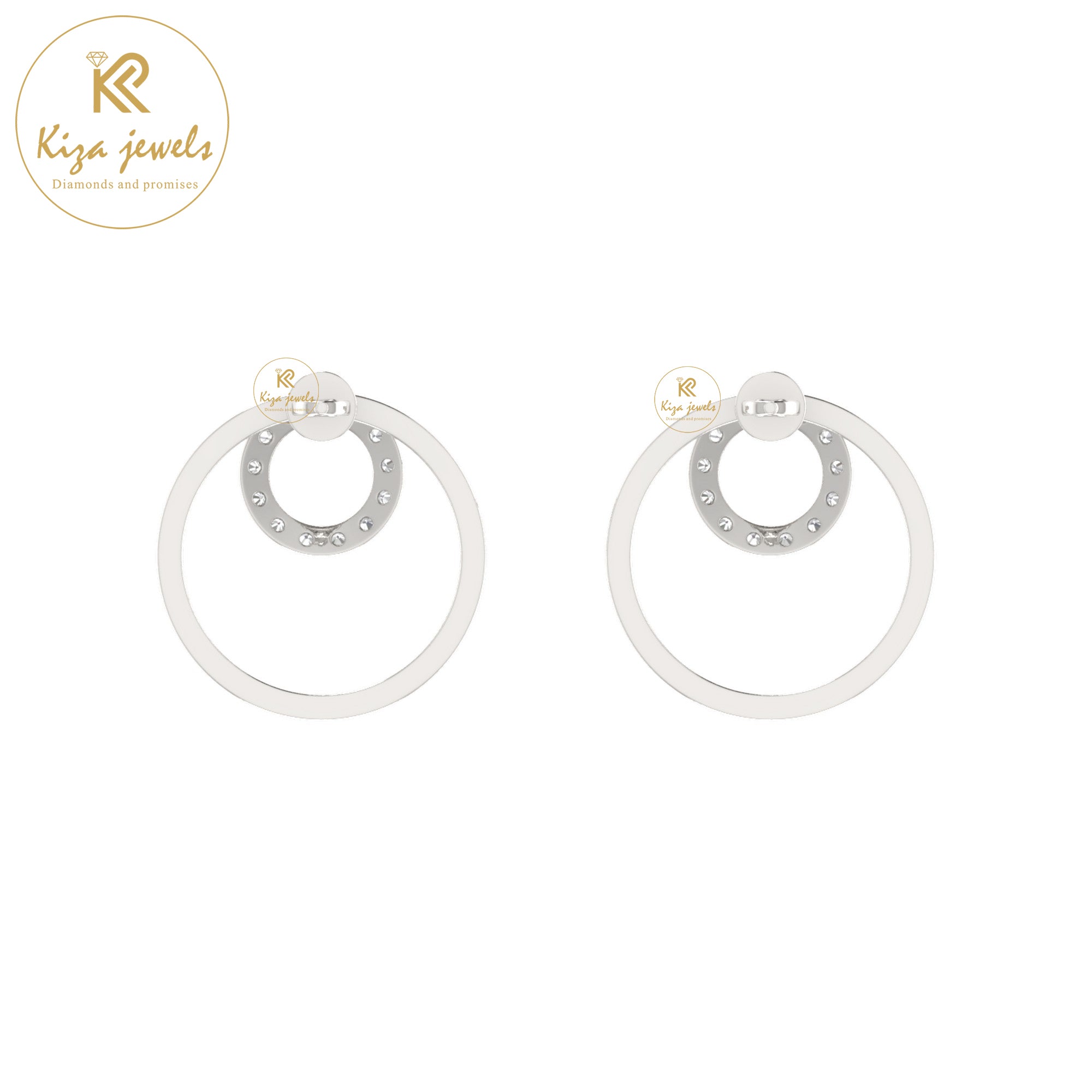 0.17 TDW Round Cut Diamond Women's Drop & Dangle Earring