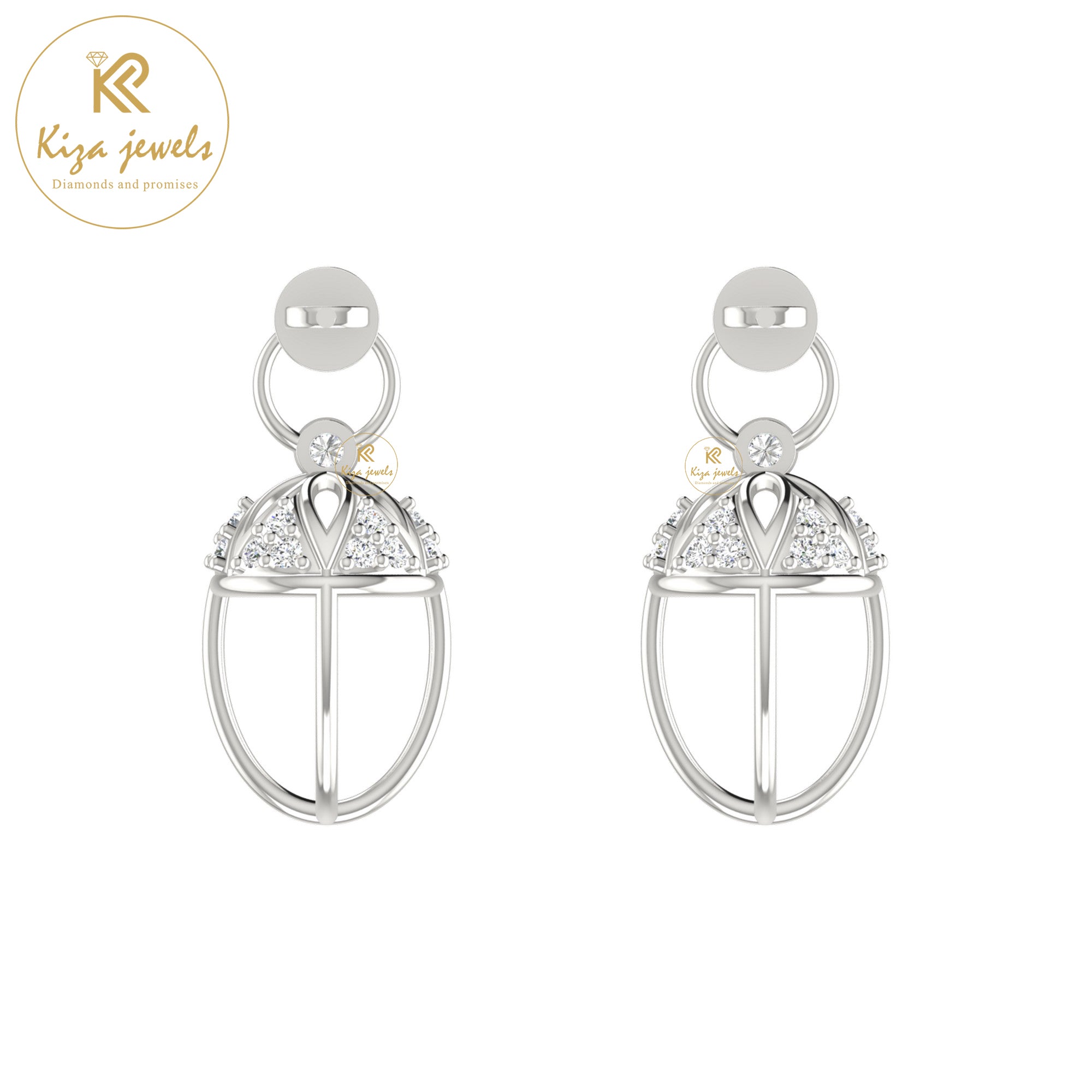 0.23 TDW Round Cut Diamond Women's Drop & Dangle Earring