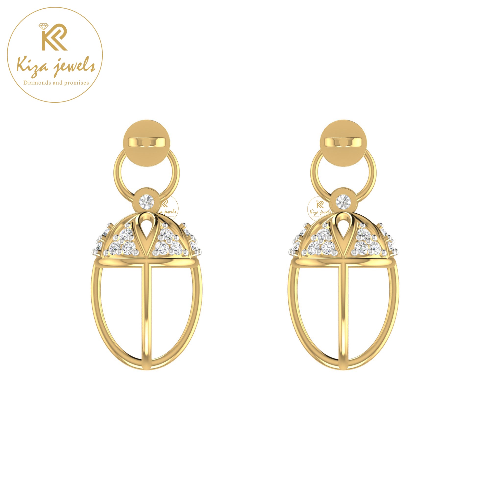 0.23 TDW Round Cut Diamond Women's Drop & Dangle Earring