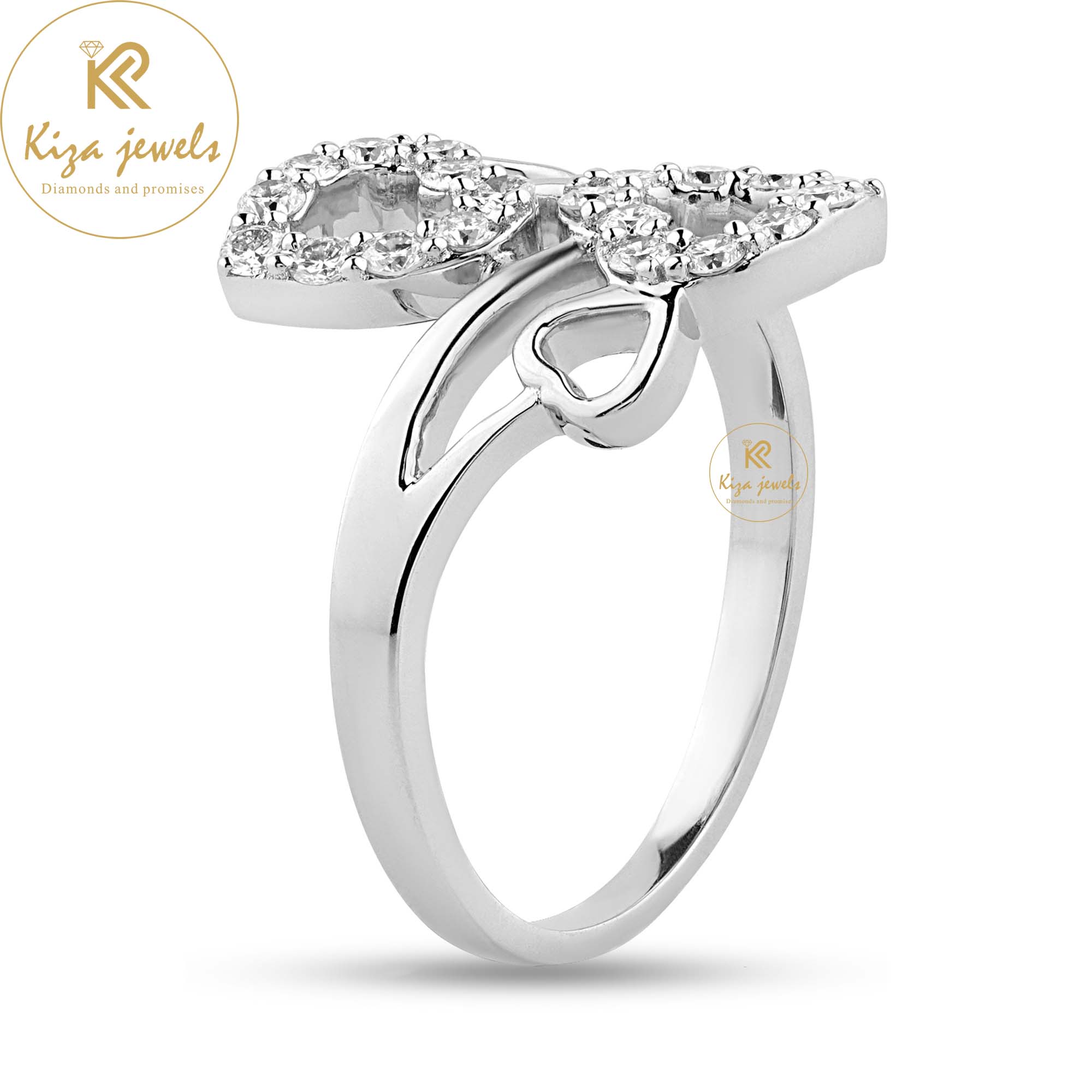 0.37 TDW Round Cut Women's Engagement Diamond Ring