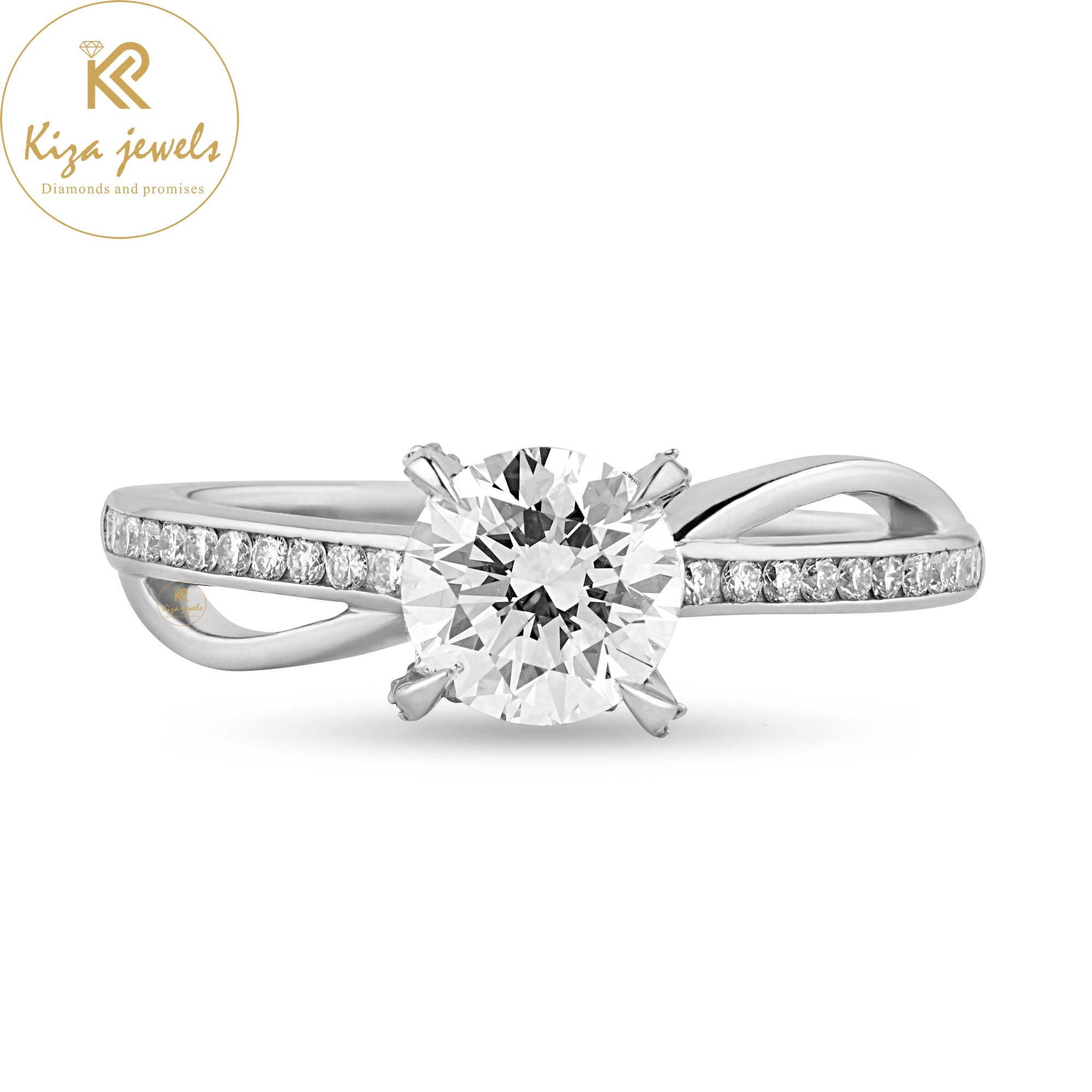 1.25 TDW Round Cut Diamond Women's Engagement Ring