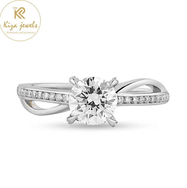 1.25 TDW Round Cut Diamond Women's Engagement Ring