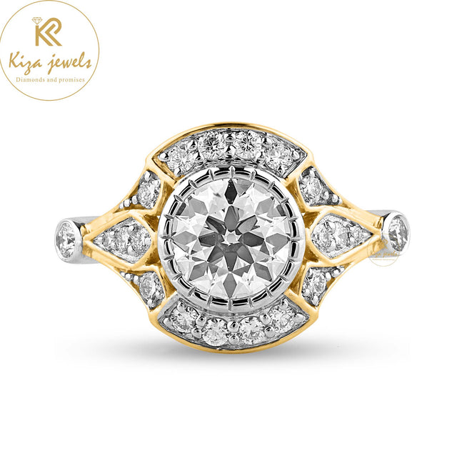 1.595 TDW Round Diamond Women's Engagement Diamond Ring