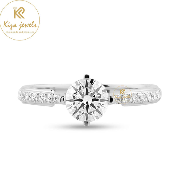 0.98 TDW Round Cut Women's Engagement Diamond Ring