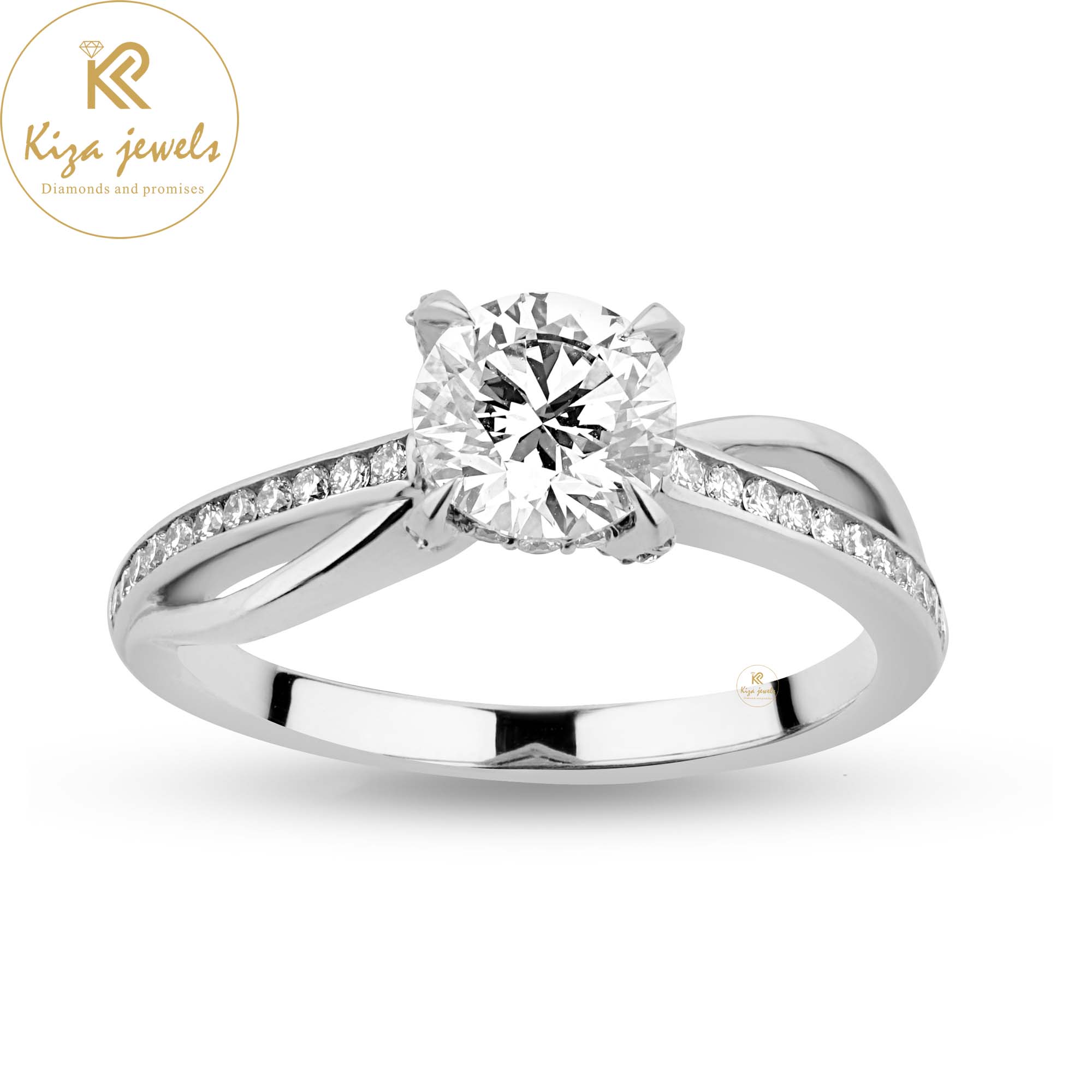 1.25 TDW Round Cut Diamond Women's Engagement Ring