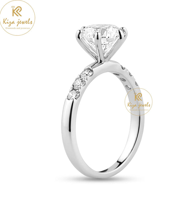 2.348 TDW Round Cut Women's Engagement Diamond Ring