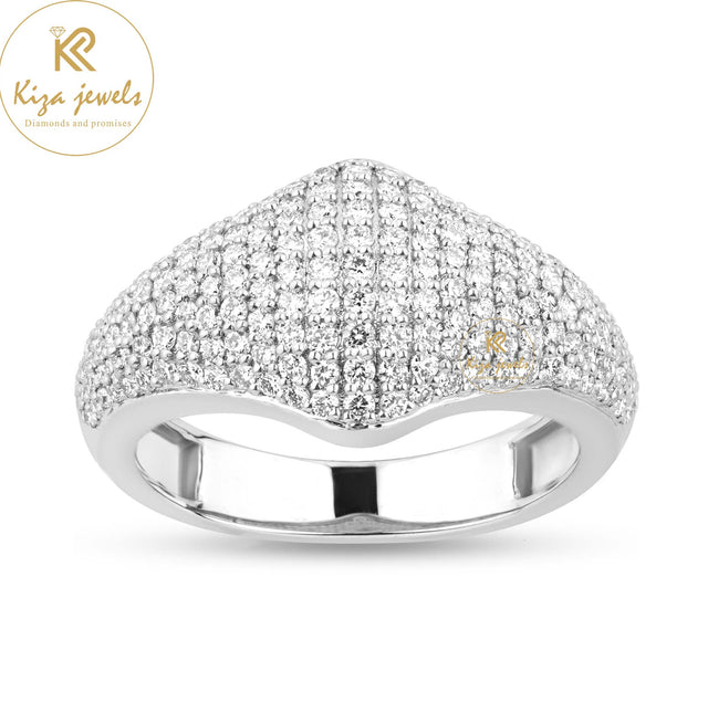 0.66 TDW Round Cut Men's Engagement Diamond Ring